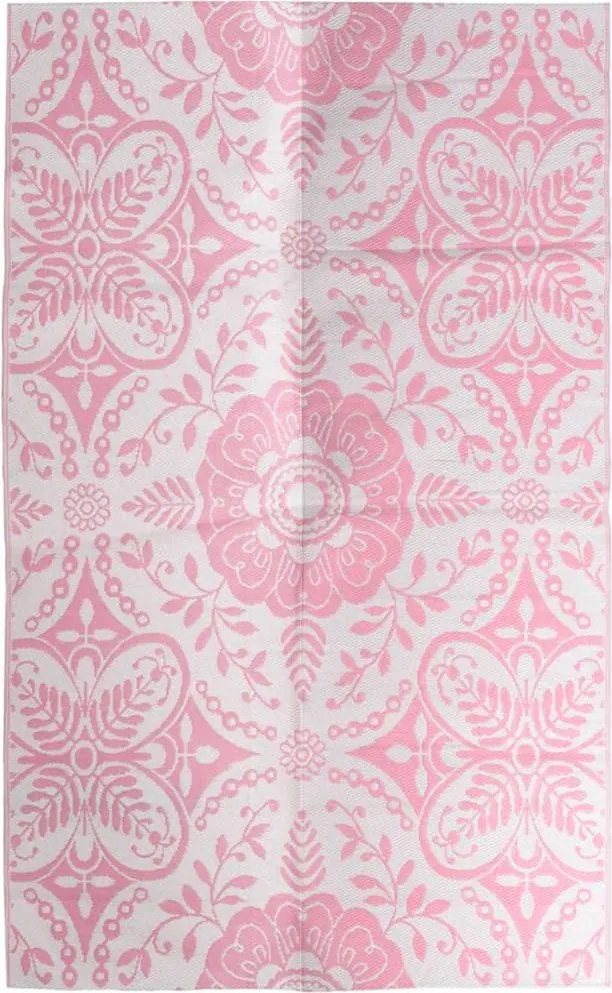 vidaXL Covor de exterior, ARAKIL roz, 190x290 cm, PP