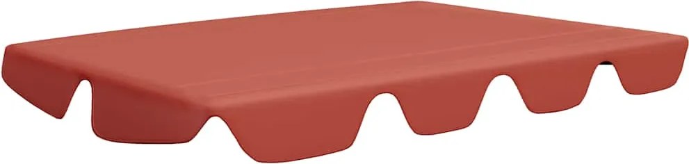 vidaXL Copertină de rezervă leagăn grădină cărămiziu 150/130x105/70 cm