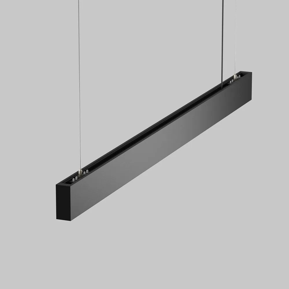 Lustra LED ajustabila design liniar tehnic BASIS negru