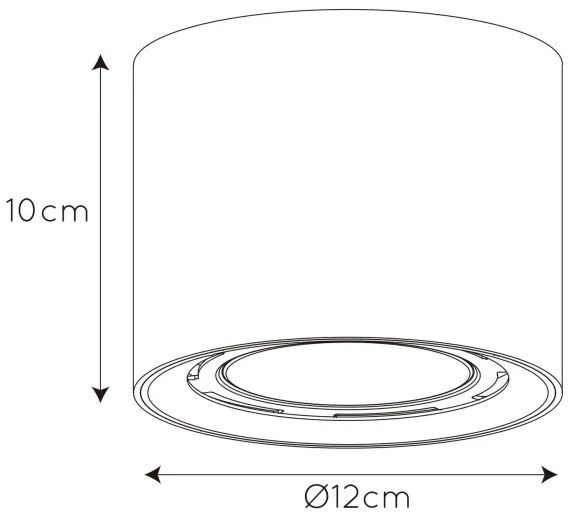 Spot LED dimabil Lucide 09921/12/30 FEDLER 1xGU10/12W/230V negru