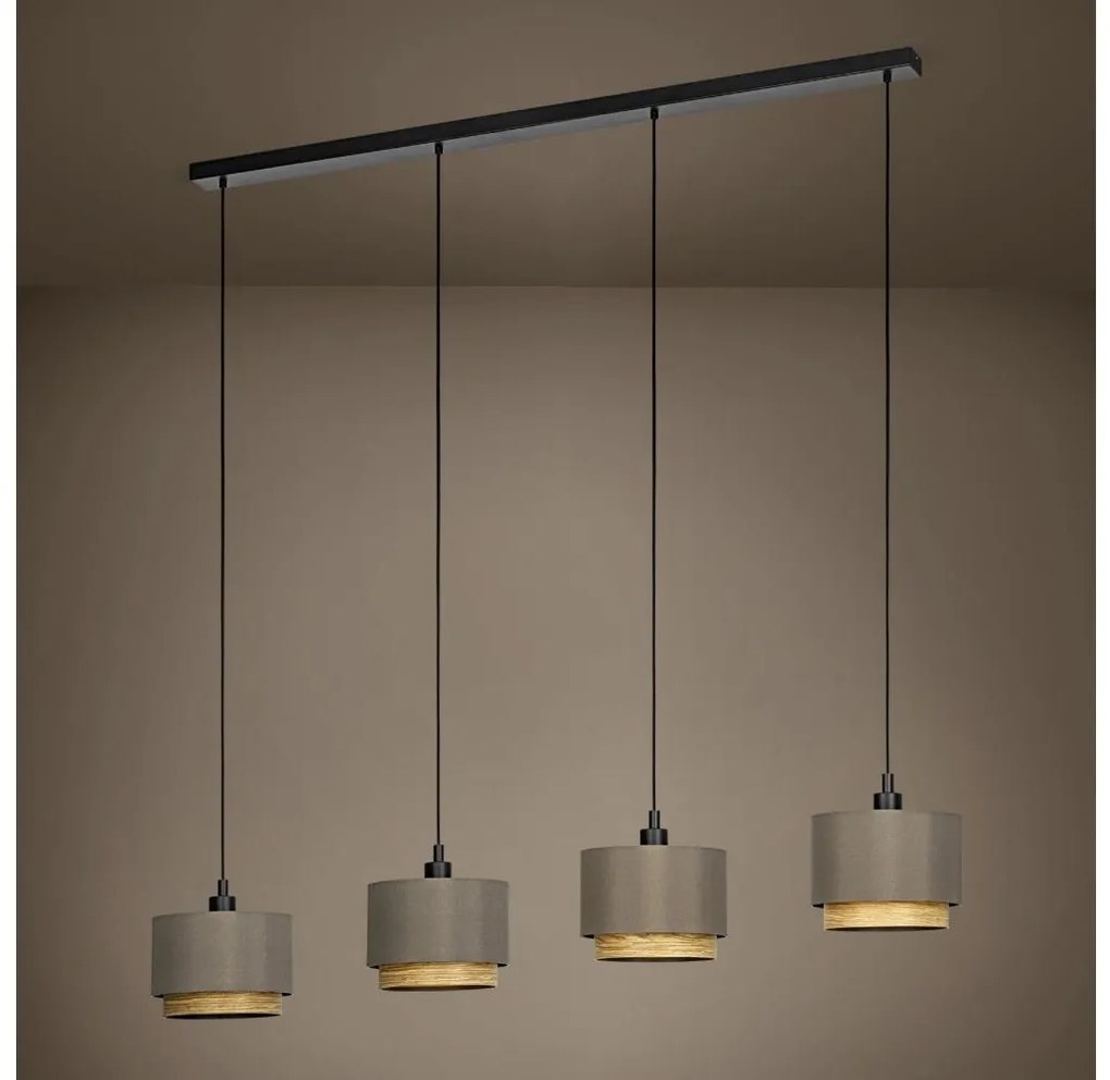 Lustră pe cablu Eglo 390121 MARCHENA 4xE27/40W/230V maro