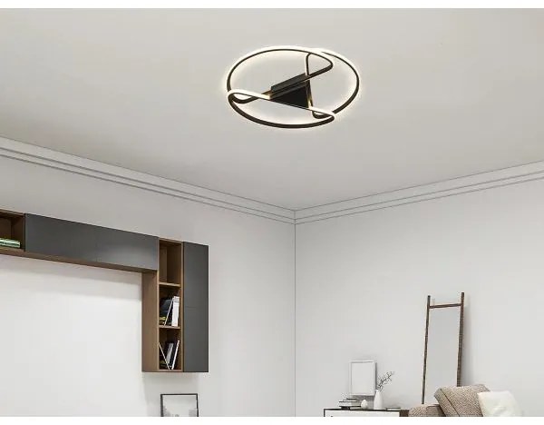 Plafonieră LED dimabilă LED/75W/230V 3000-6500K negru + telecomandă