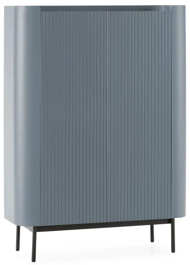 Dulap albastru prăfuit 100x140x40 cm Willa – MOME