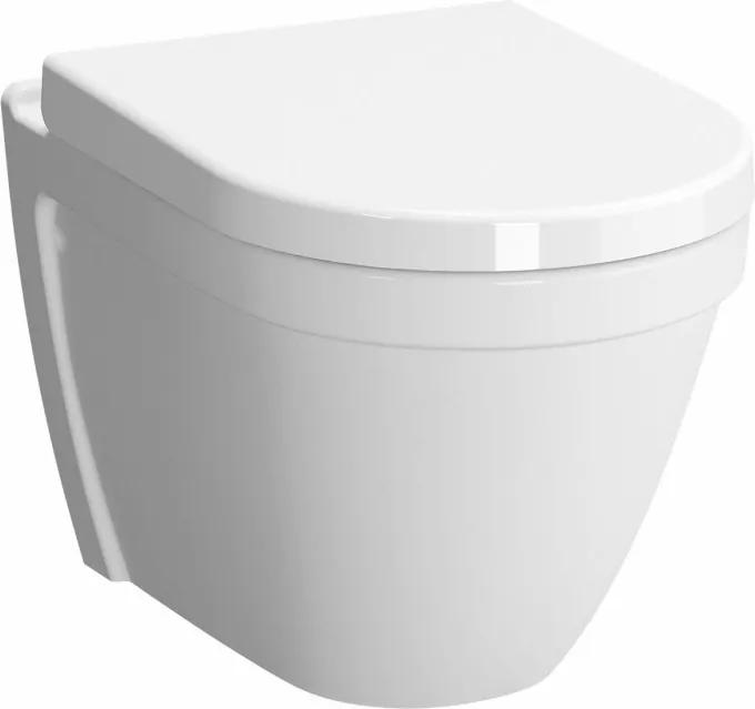 Set vas WC suspendat VitrA S50 Rim-Ex cu functie de bideu, prinderi ascunse si capac inchidere lenta