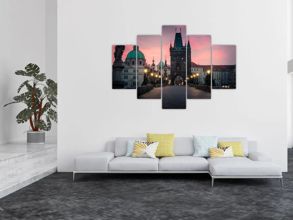 Tablou - Pe podul lui Carol,Praga (150x105 cm)