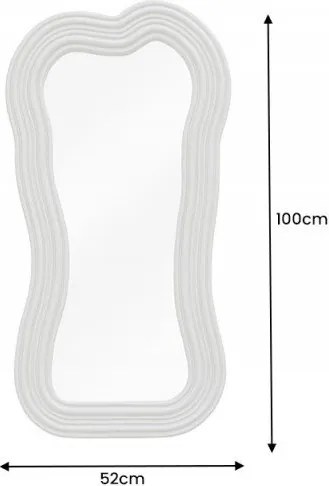 Oglinda de perete decorativa Alice II 100cm greige