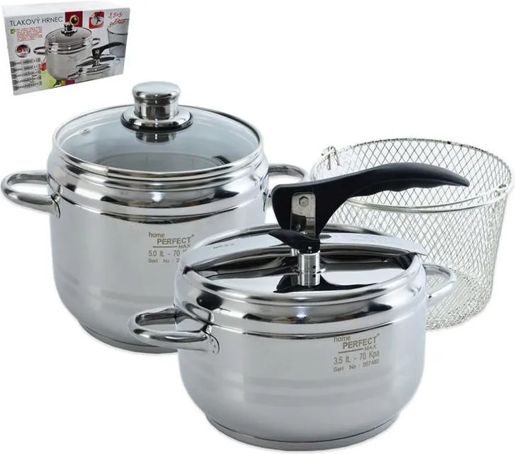 Orion Oală sub presiune DUO PROFI cu coş din inox