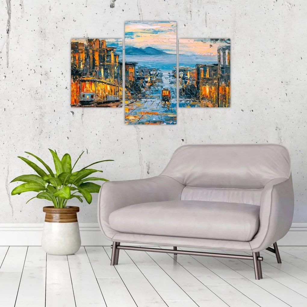 Tablou - Telecabină, San Francisco (90x60 cm)