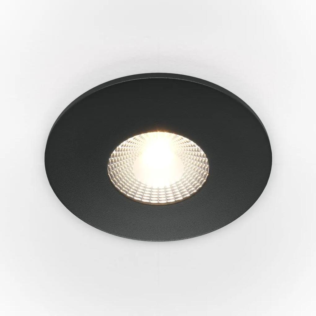 Spot LED incastrabil design tehnic Zen negru