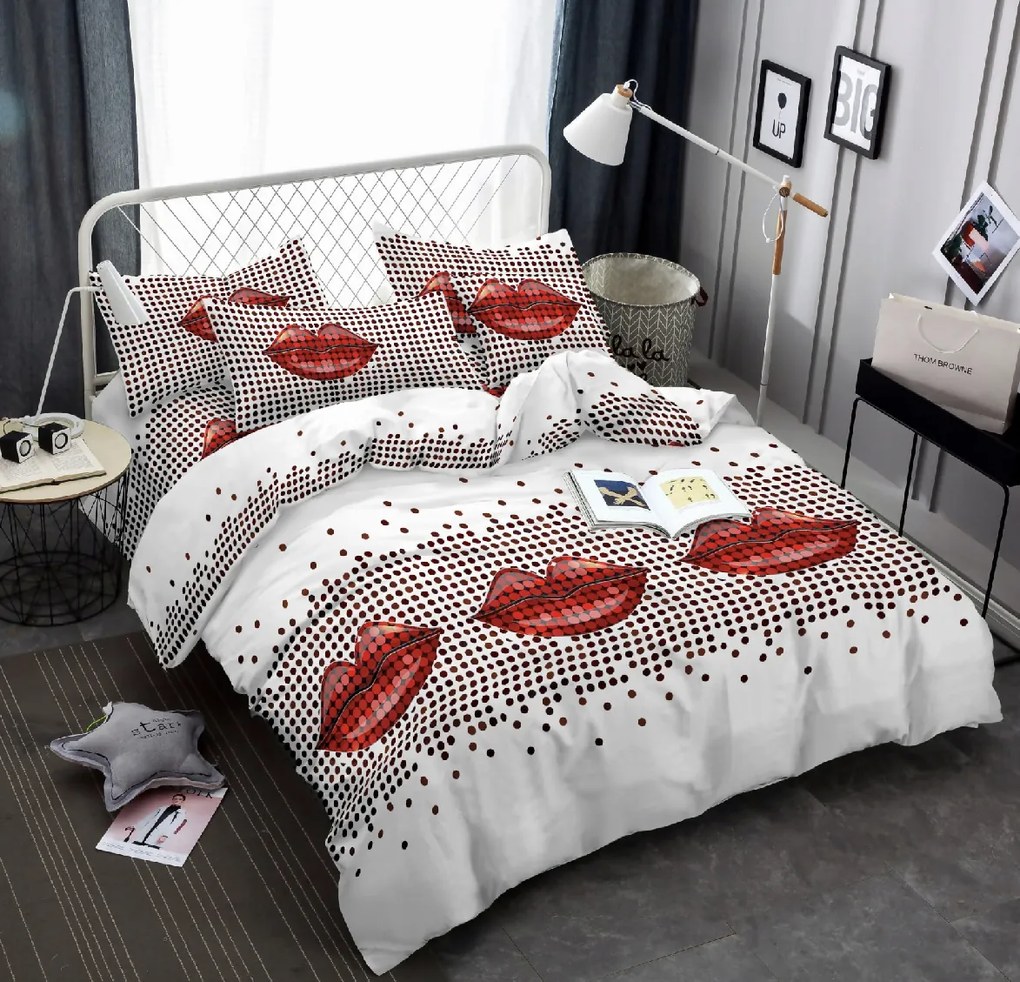 Lenjerie de pat din microfibra LIPSY albă Dimensiune lenjerie de pat: 70 x 80 cm | 140 x 200 cm