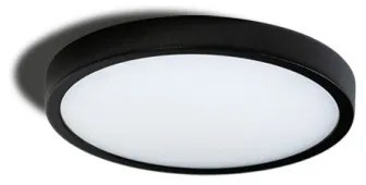 Plafoniera LED design slim MALTA R 30 4000K neagra