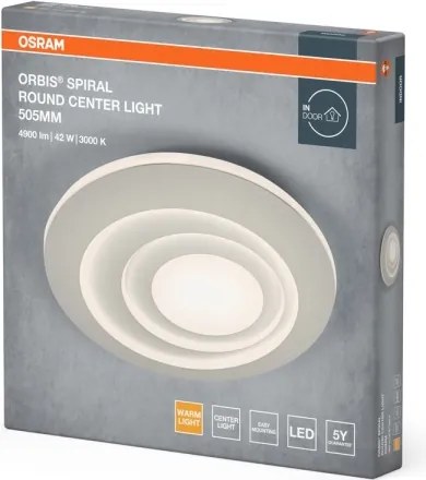 Osram - Plafonieră LED ORBIS SPIRAL LED/42W/230V Ø 50,5 cm albă