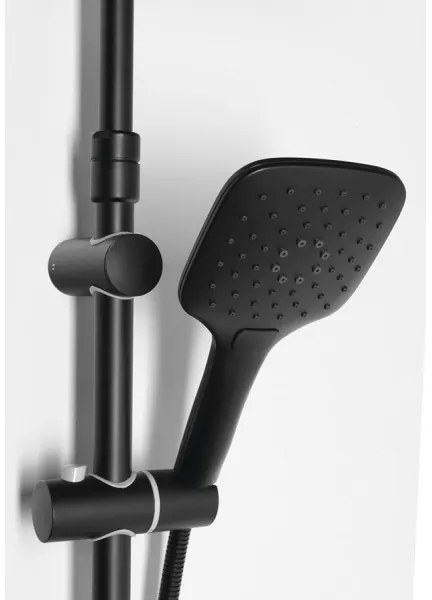 Set de duș Aqualine KERA negru mat
