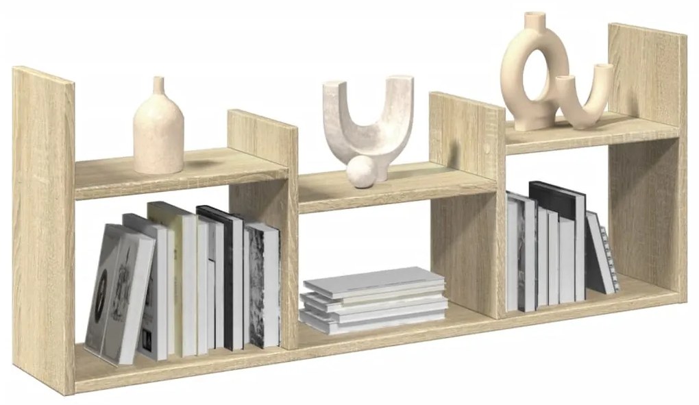 vidaXL Dulap de perete, stejar sonoma, 100x18x40 cm, lemn prelucrat
