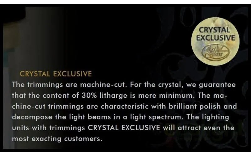 Lustra cu 5 pendule Cristal Bohemia Exclusive SMALL GAME 06-05