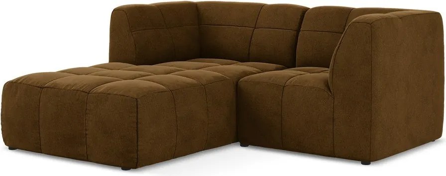 Colțar galben muștar cu tapițerie din catifea (cu colț pe partea stângă/cu șezlong) Aloha – Makamii