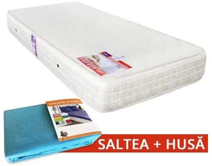Set Saltea SuperOrtopedica Saltex 900x2000 + Husa cu elastic