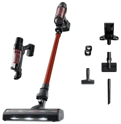 Rowenta X-PERT ANIMAL - aspirator vertical 2-în-1, 140W/18V, roșu