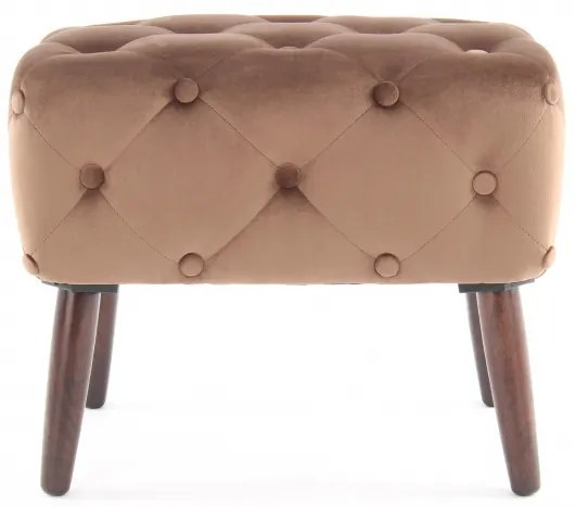 Taburet tapitat Piano maro deschis