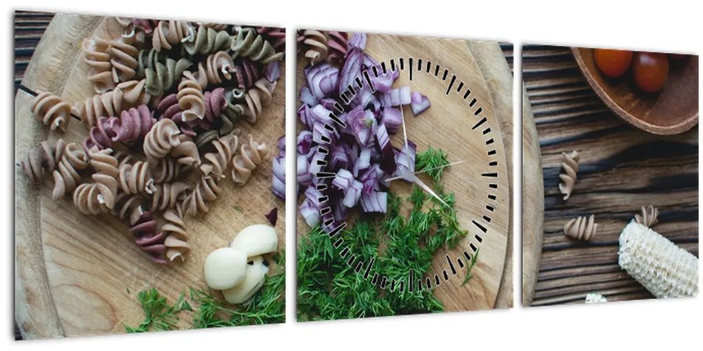 Tablou - Din tocătorul bucătăriei (cu ceas) (90x30 cm)