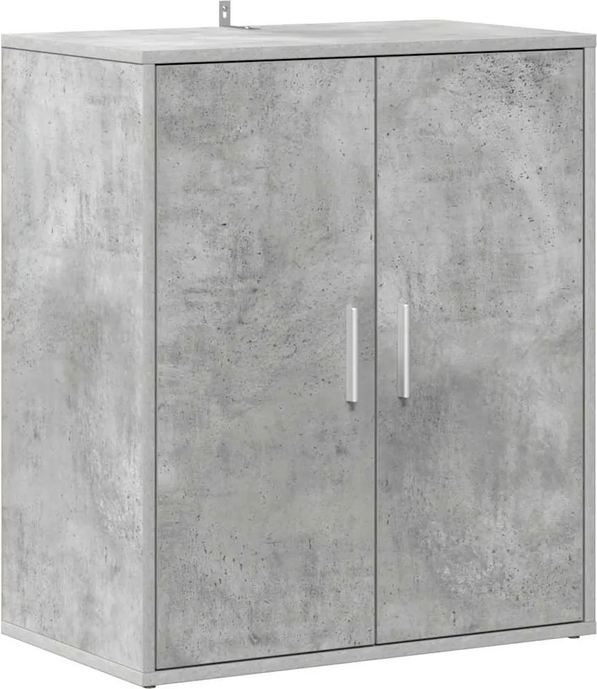 vidaXL Pantofar, gri beton, 60x35x70 cm, PAL