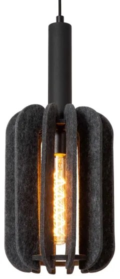 Lustră pe cablu Lucide 45492/13/36 RAFAL 3xE27/40W/230V negru/gri