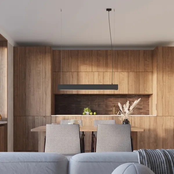 Lustră LED pe cablu Sollux SL.1395 SPARK 1xG13/8,5W/230V negru