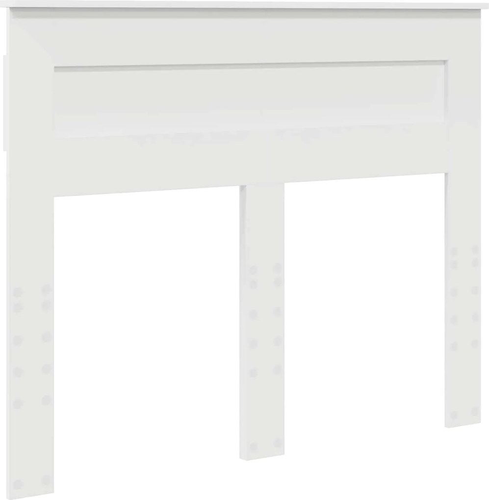 vidaXL Tăblie cap Alb 120 cm Lemn compozit