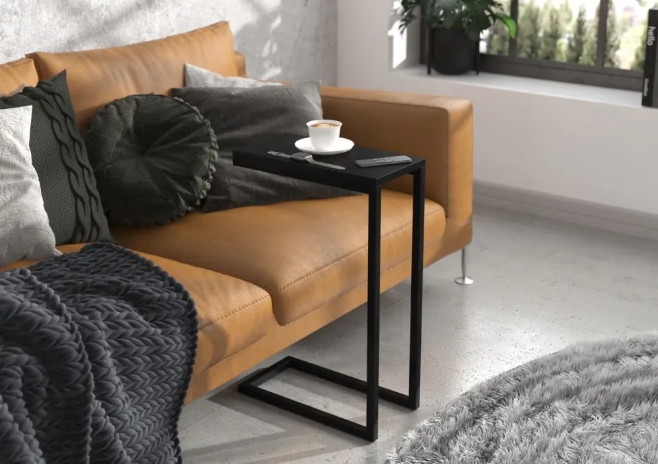Masuta cafea, SPARK, ADRK Furniture (Culoare: Alb / Artisan)
