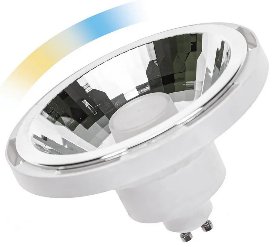 Bec LED dimabil AR111 GU10/10W/230V 3000-6500K Wi-Fi Tuya alb 30°