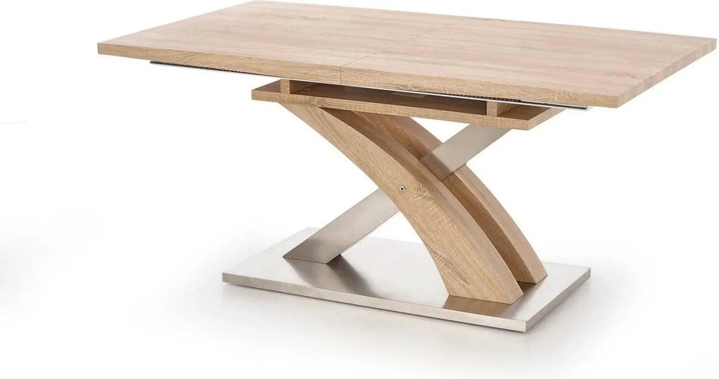 Masa extensibila SANDOR, stejar, 160/220x90x77 cm