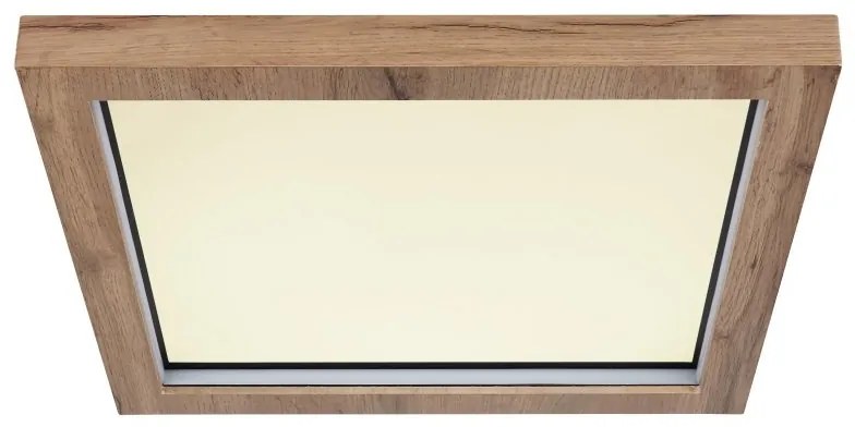 Plafoniera LED RGB cu telecomanda design industrial Branza 40x40cm