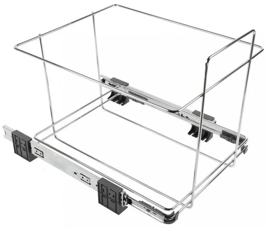 Coș de gunoi gri de reciclat/ încorporat 42+42 l din plastic Ecofil – Elletipi