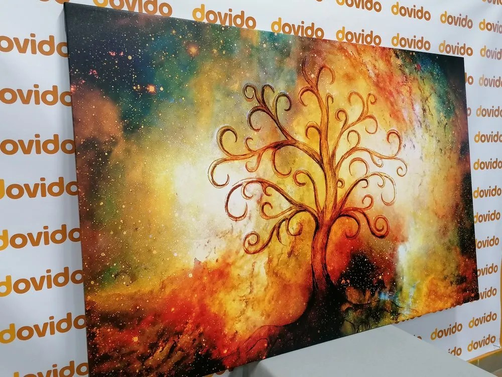 Tablou copac al vieții cu abstracție a galaxiei