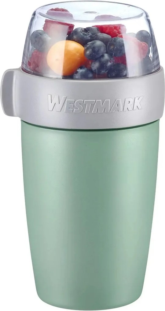 Cutie pentru gustări din două piese Westmark, 700ml, verde mentă, S