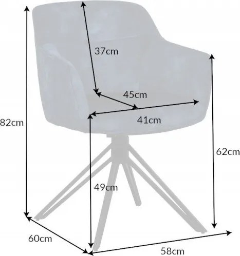 Set 2 scaune moderne pivotante Euphoria petrol