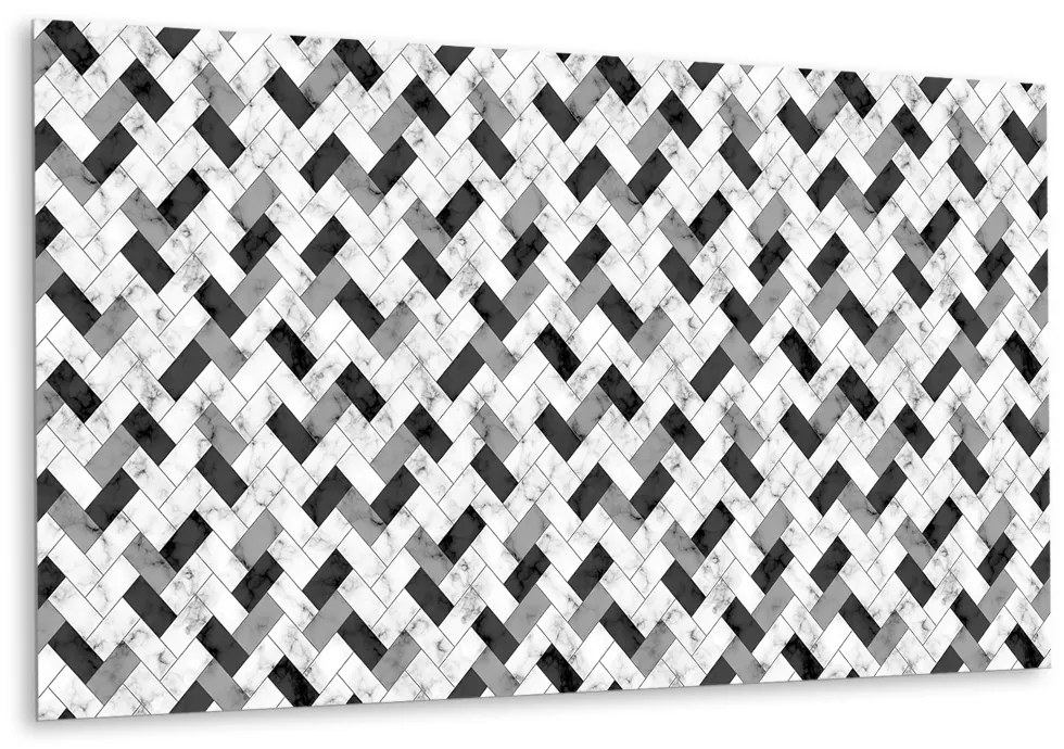 Panou decorativ pvc Herringbone de marmură