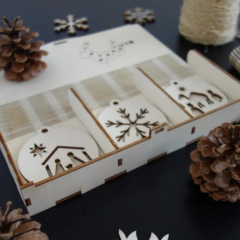 SENTOP | Set de decoratiuni de Craciun care va rugam sa 1 set-18 bucati