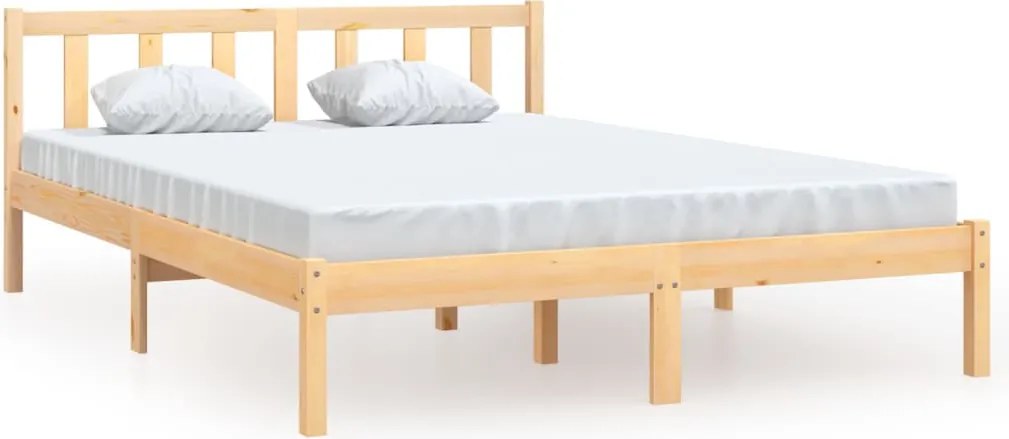 vidaXL Cadru de pat King Size, 150x200 cm, lemn masiv de pin