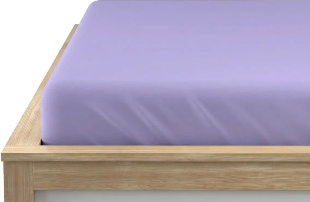 Cearsaf jersey cu lycra violet 180 x 200 cm