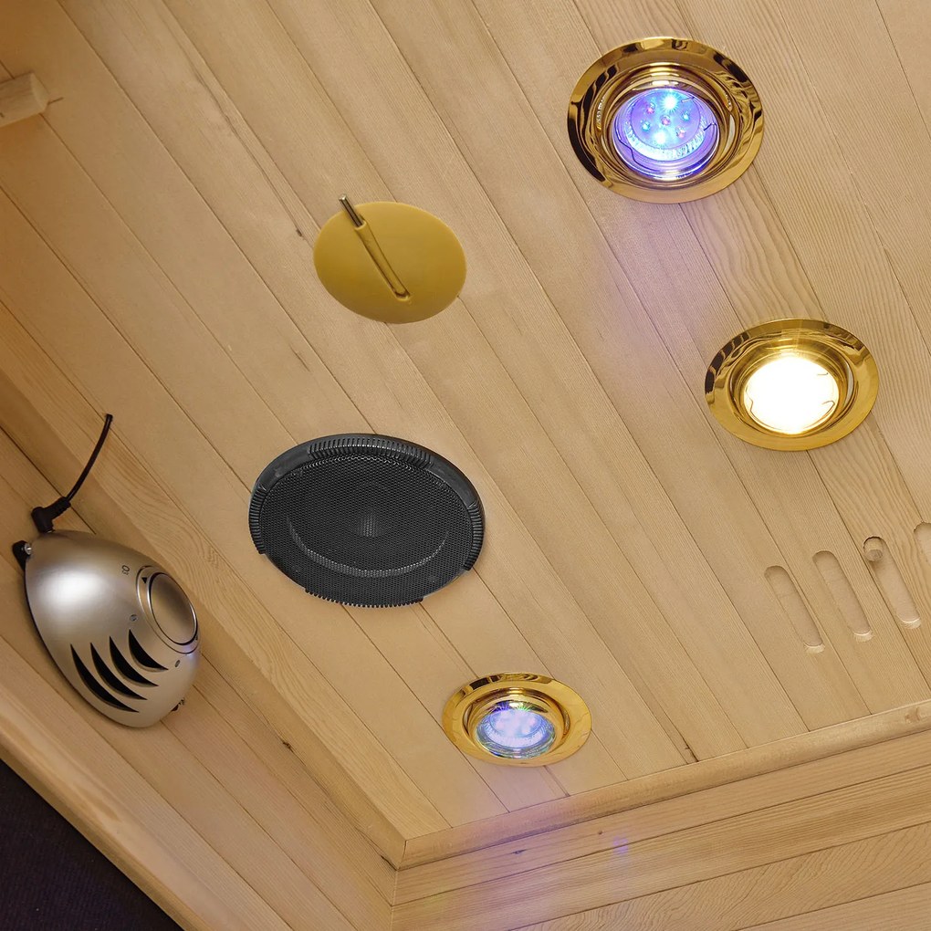 Infračervená sauna/ tepelná kabína Trondheim s plnospektrálnymi žiaričmi a drevom Hemlock