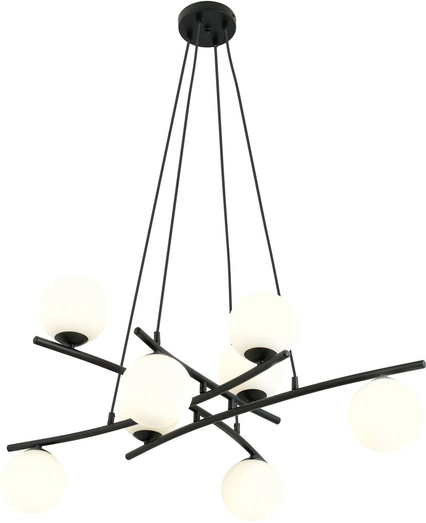 Emibig Essa lampă suspendată x40 W alb-negru 1201/8