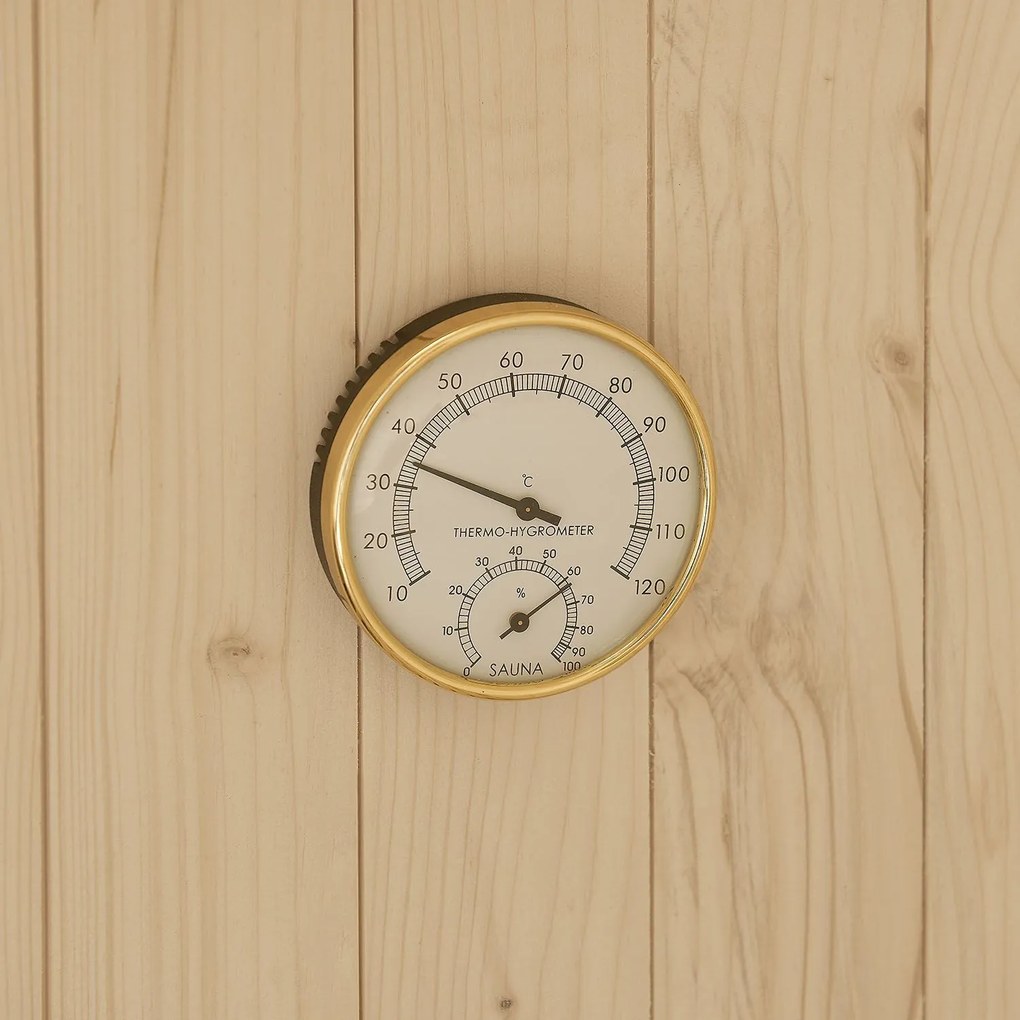 Vonkajšia sudová sauna Spitzbergen L dĺžka 190 cm priemer 190 cm (6 kW)