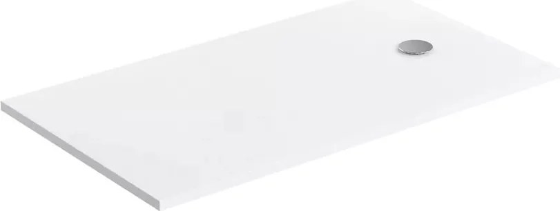 Cadita de dus compozit Omnires AquaPure M+ dreptunghiulara alb mat 80x160 cm