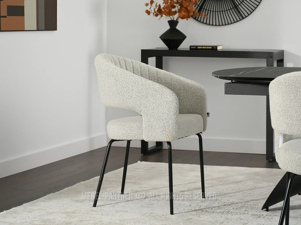 Scaun Kim (bej + negru). Promo -8%. 1111087