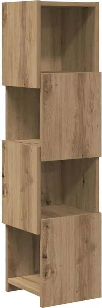 vidaXL Dulap de colț Stejar Artizanal 25,5x25x102cm Lemn compozit