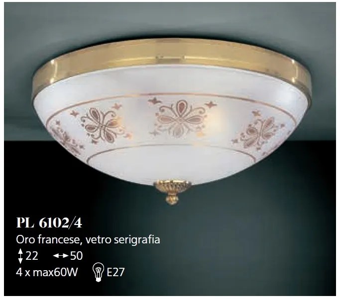 Plafoniera clasica design italian realizat manual 6102