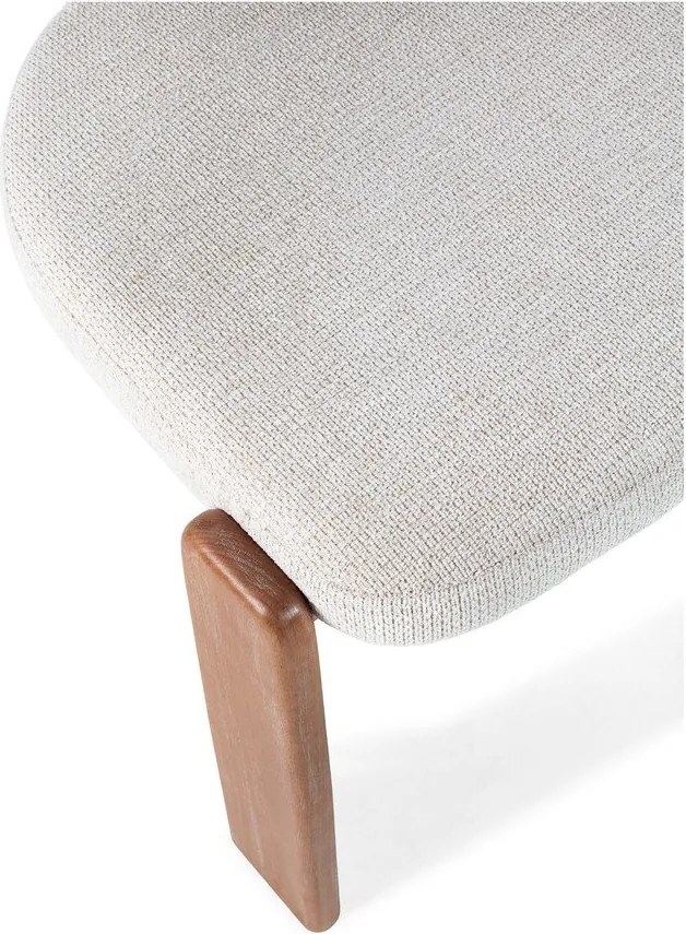 Scaune de dining crem 2 buc. tapițate Nadia – MOME