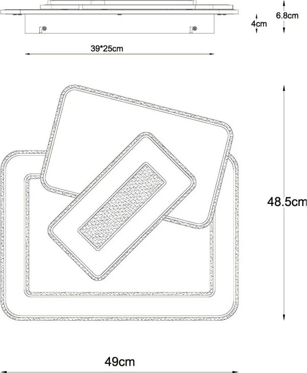 Plafoniera Smart LED CCT dimabila cu telecomanda KIQUE