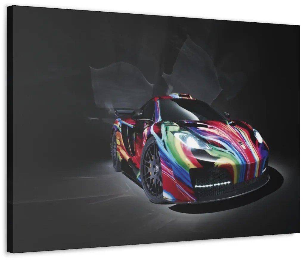 Tablou Canvas Rainbow Ferrari 120x80 cm